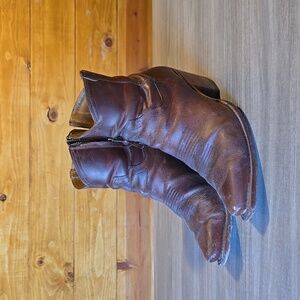 Tecovas Brown Leather Ankle Boots